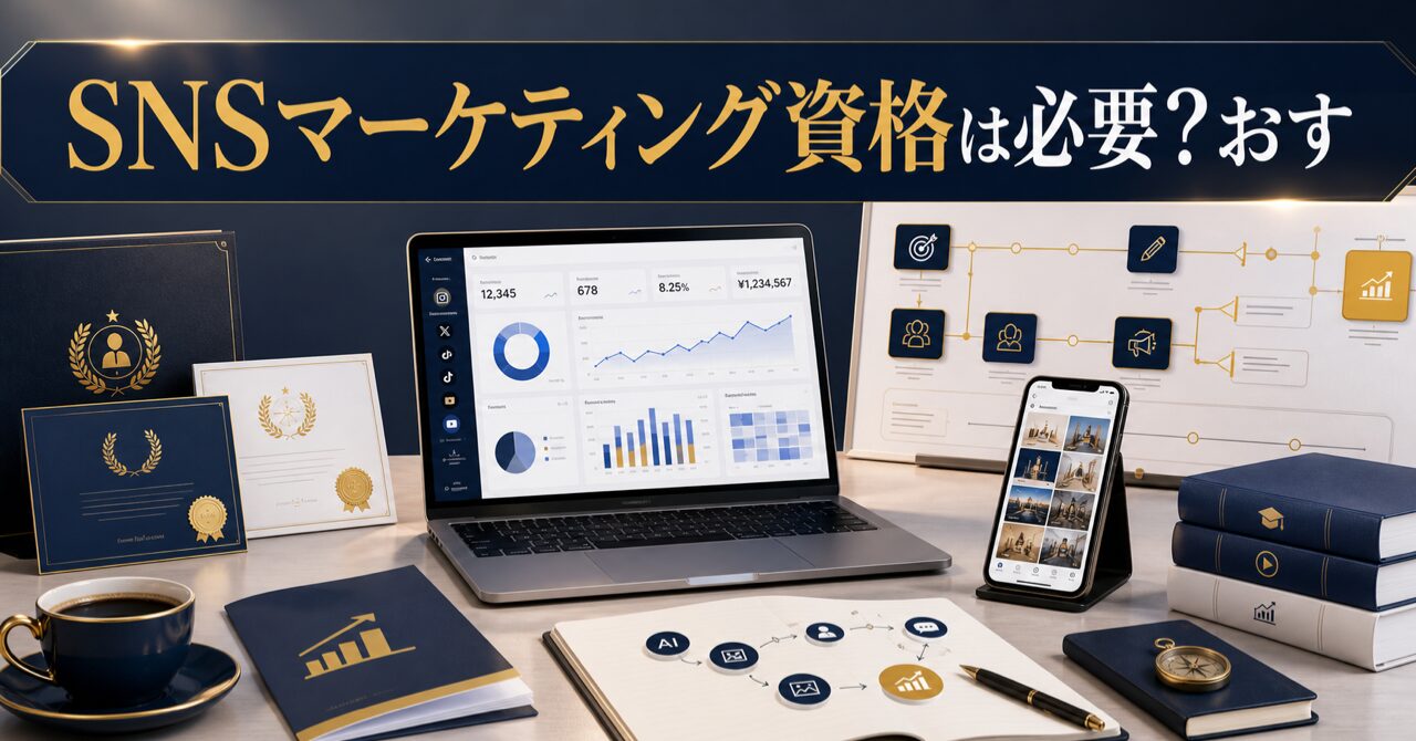 SNSマーケティング資格は必要?おすすめ8選と未経験から稼ぐ活かし方【2026年最新】