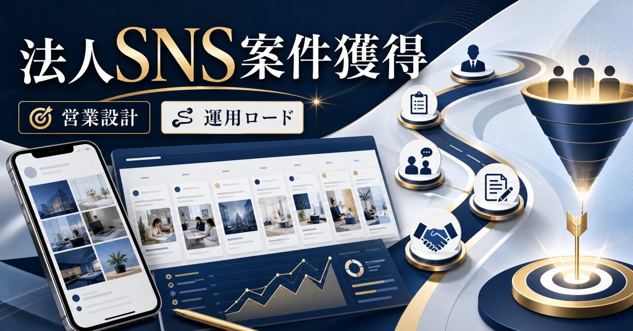 Instagram運用代行の法人案件を未経験から獲得する方法|相場と営業術を解説のアイキャッチ