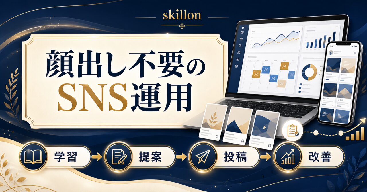 顔出し不要の「インスタ運用代行」こそ、初心者が稼ぐ時最初に選ぶべき唯一の道である理由をプロのSNSマーケターが徹底解説のアイキャッチ