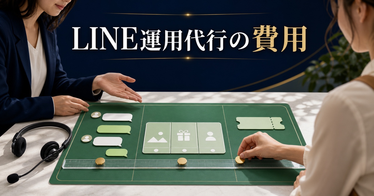 LINE公式アカウント運用代行についての案内画像