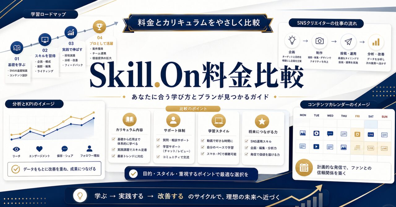 Skill.On（スキル・オン）の料金・カリキュラム完全ガイド｜受講前に知りたい全情報のアイキャッチ