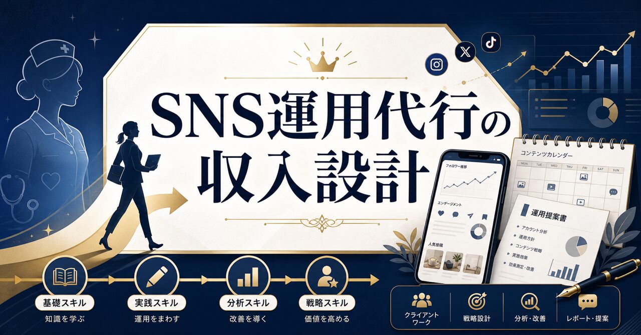 SNS運用代行の月収はいくら?未経験〜上級者のリアル収入データを公開のアイキャッチ