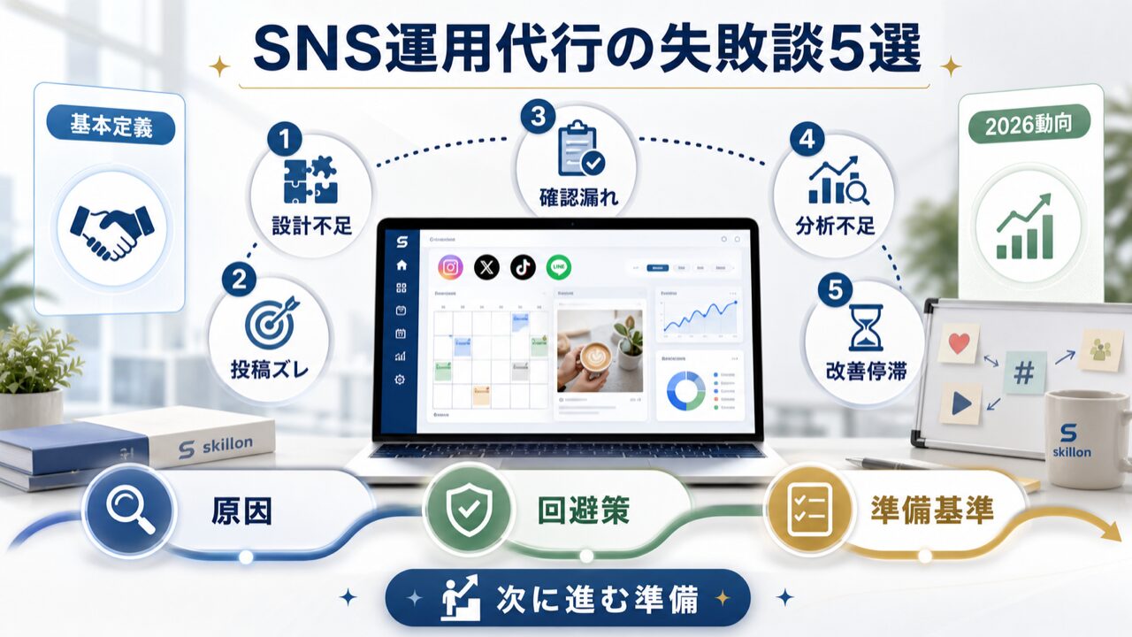 SNS運用代行の失敗談5選とは？ 基本的な定義と2026年の最新動向の図解