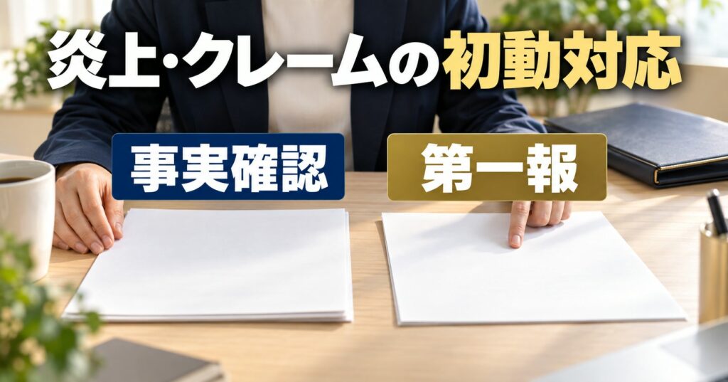 SNS運用代行の炎上・クレーム初期対応マニュアル｜最初の60分の動き方